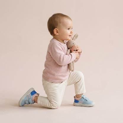 Maiyko Step Pudra Pembe Mavi bebek ayakkabisi tam boy