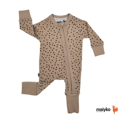 1.0 Tog Choco Dots Fermuarlı Tulum