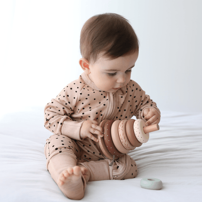 1.0 Tog Choco Dots Fermuarlı Tulum