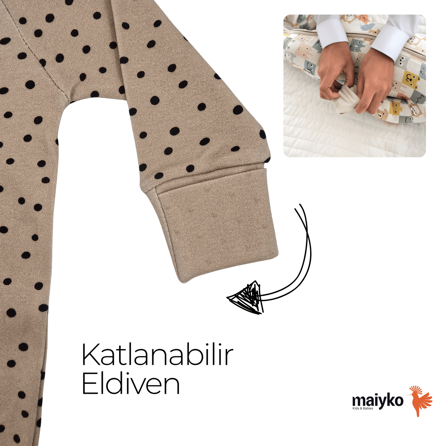 1.0 Tog Choco Dots Fermuarlı Tulum
