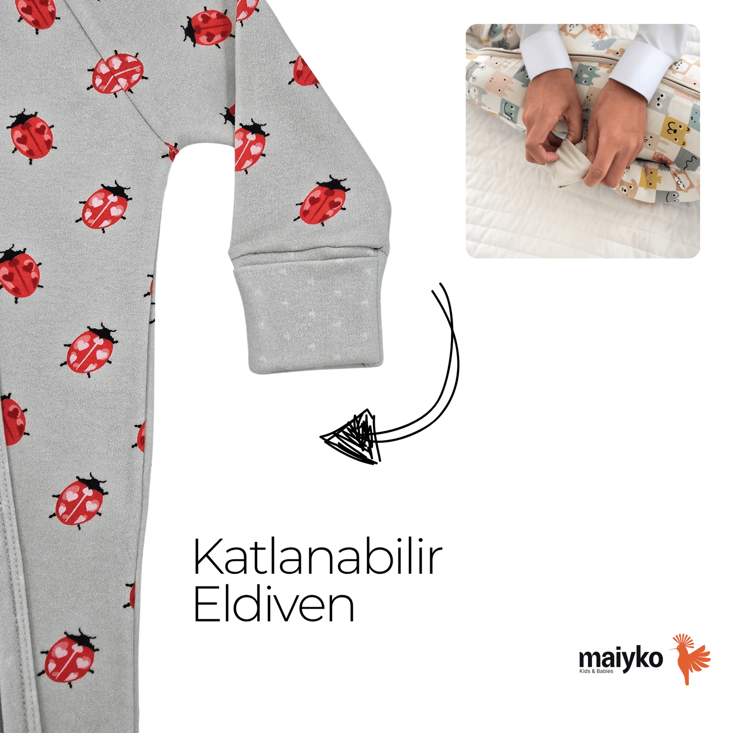 1.0 Tog Lucky Dots Fermuarlı Tulum